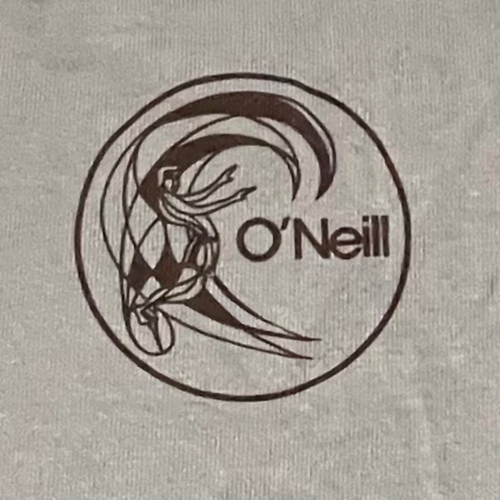 O'Neill Large‎ T-Shirt Mens Teal Excellent Relaxed Fit Born In The Sea Graphic